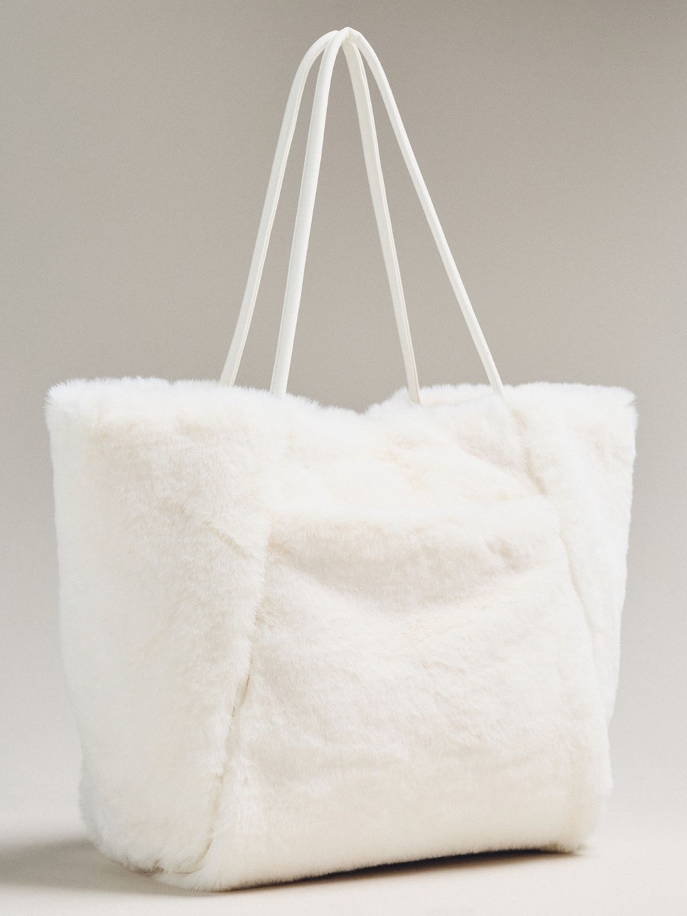 Anthropologie NWT top rated Hollace faux fur tote, snap enclosure, soft, elegant
